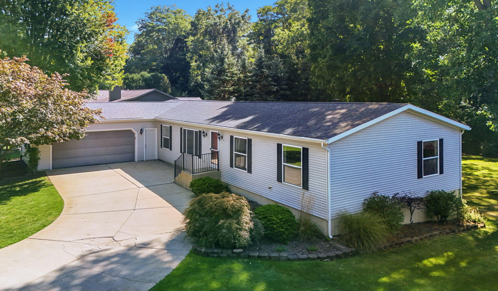 4678 West Schultz Road La Porte, IN 46350 - Photo 1 of 26 a aerial view of a house with a yard