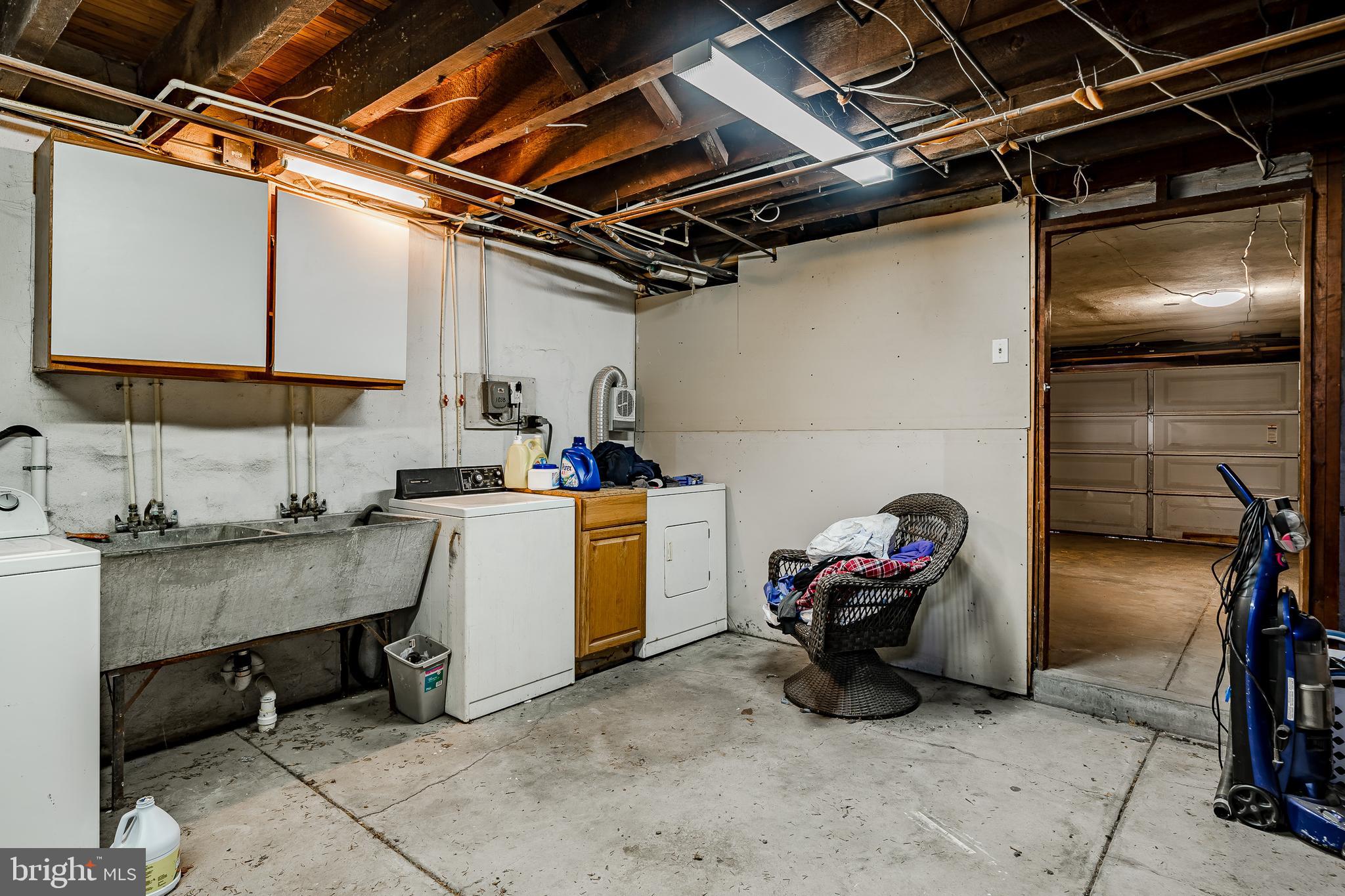 103 St Laurence Road Upper Darby, PA 19082 - Photo 41 of 45 Basement Laundry and storage room
