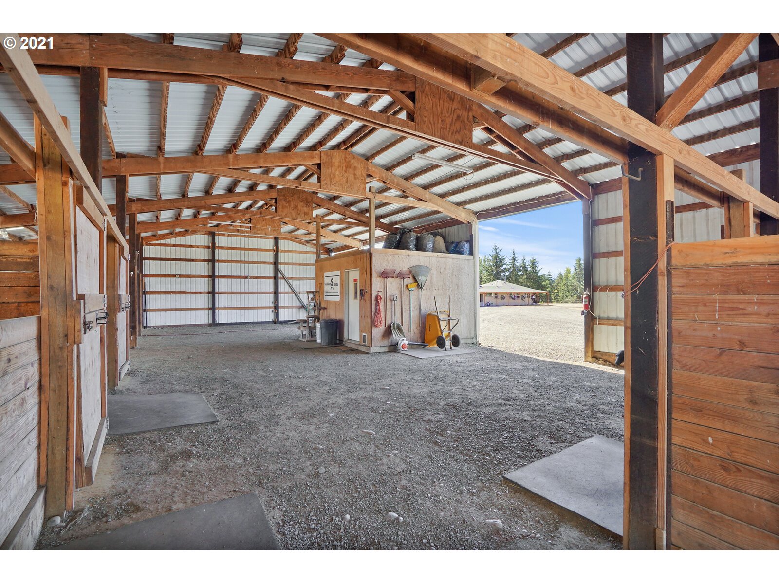 9310 Harmony Road Sheridan, OR 97378 - Photo 27 of 32 a view of a room with wooden stairs