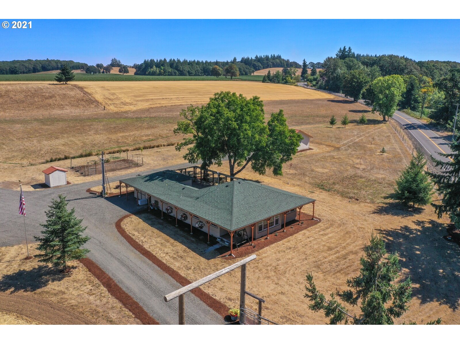 9310 Harmony Road Sheridan, OR 97378 - Photo 31 of 32 a view of a lake with a outdoor space