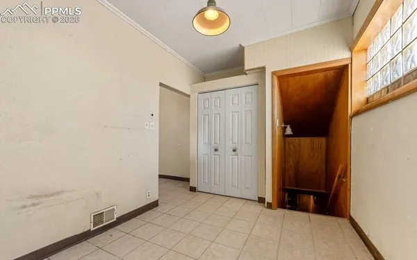 a view of an empty room