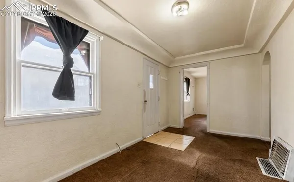 a view of an empty room