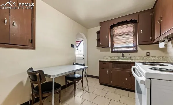 a utility room with a sink