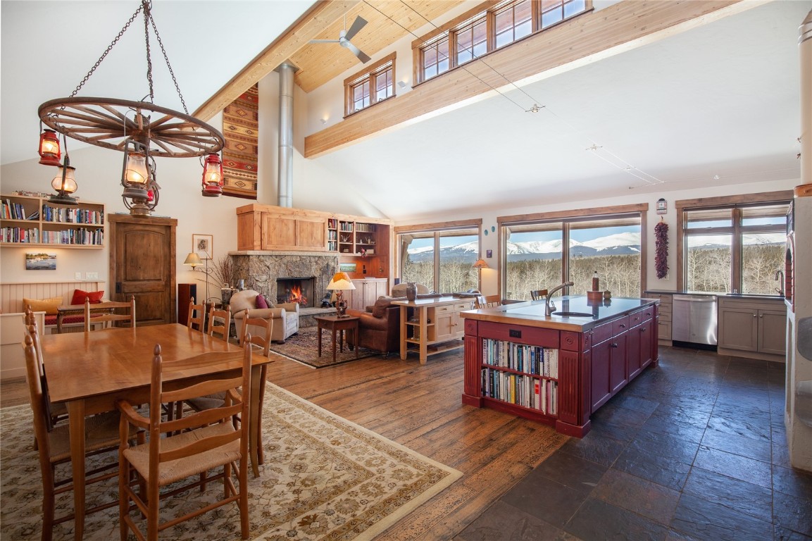 742 Lumberjack Road Fairplay, CO 80440 - Photo 6 of 35 a living room with lots of furniture and a wooden floor