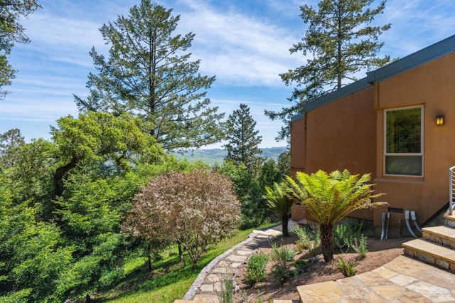 a view of lake with mountain