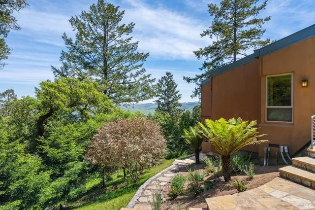 a view of lake with mountain