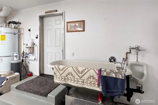 aerial view of a city with mountain view