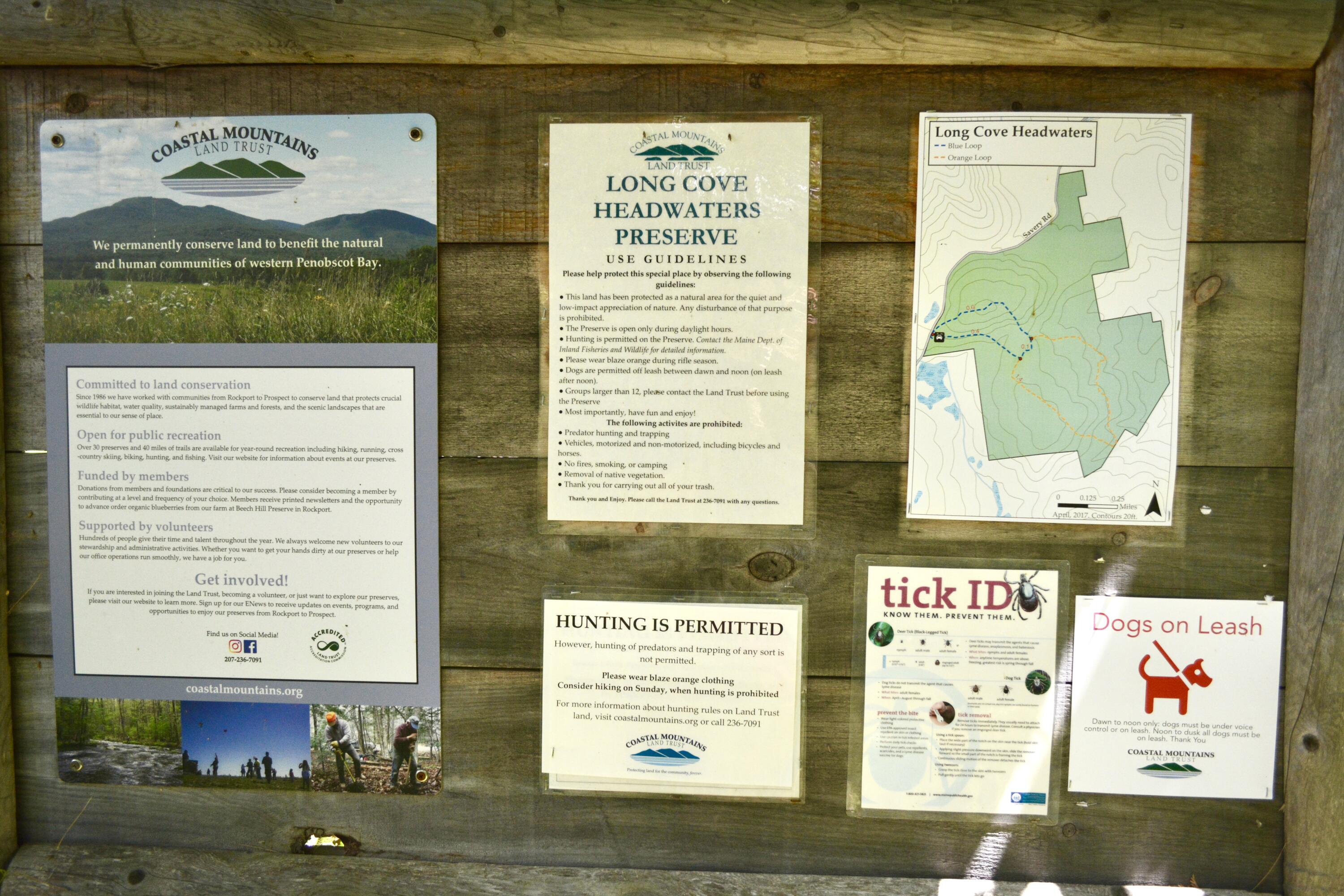 0 Savery Road Searsport, ME 04974 - Photo 11 of 20 info board at Long Cove Preserve