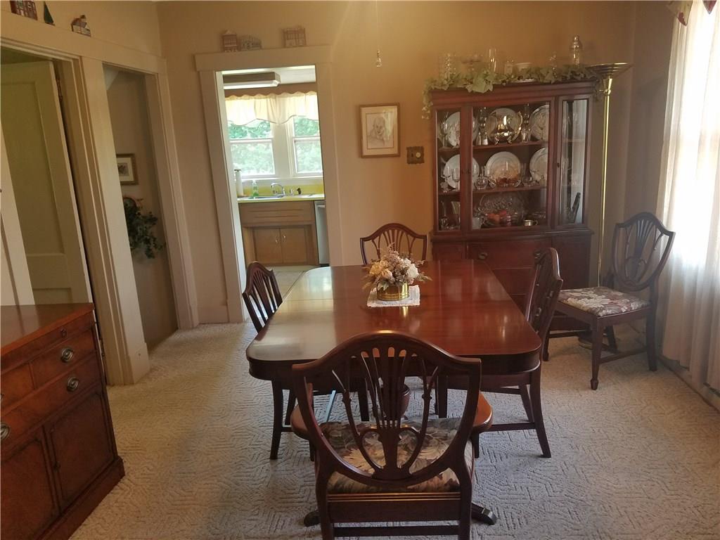 711 Spring Street Mars, PA 16046 - Photo 3 of 17 Large Dining Area! With Plenty of Natural Light! Hardwood Floors under carpet here too!
