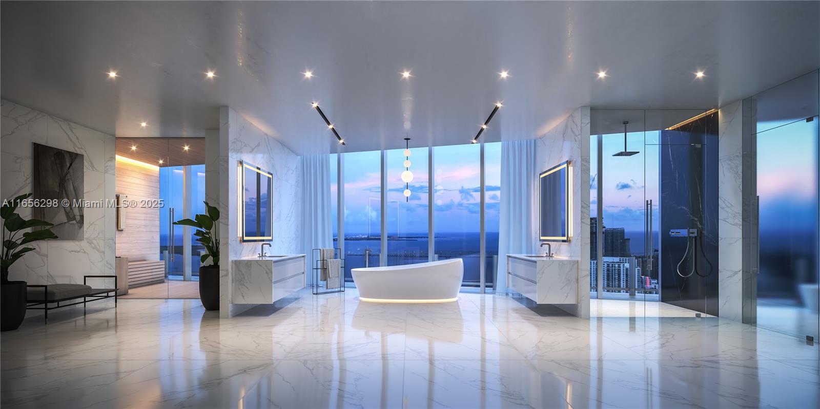 300 Biscayne Blvd Way, Unit 6301 Miami, FL 33131 - Photo 8 of 38 Master bathroom