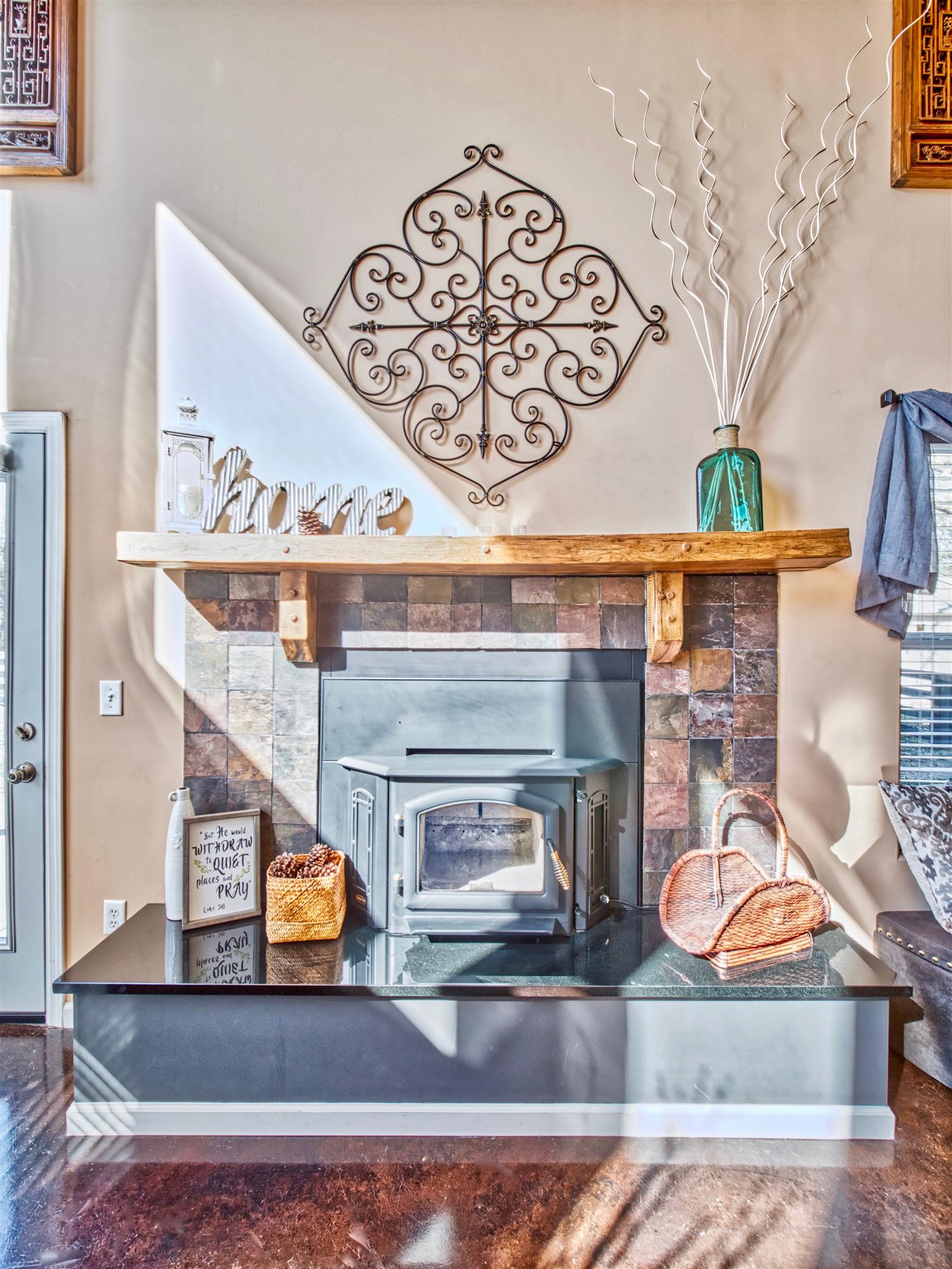 4155 Coleman Hill Road Rockvale, TN 37153 - Photo 17 of 30 fireplace with built in stove which remains