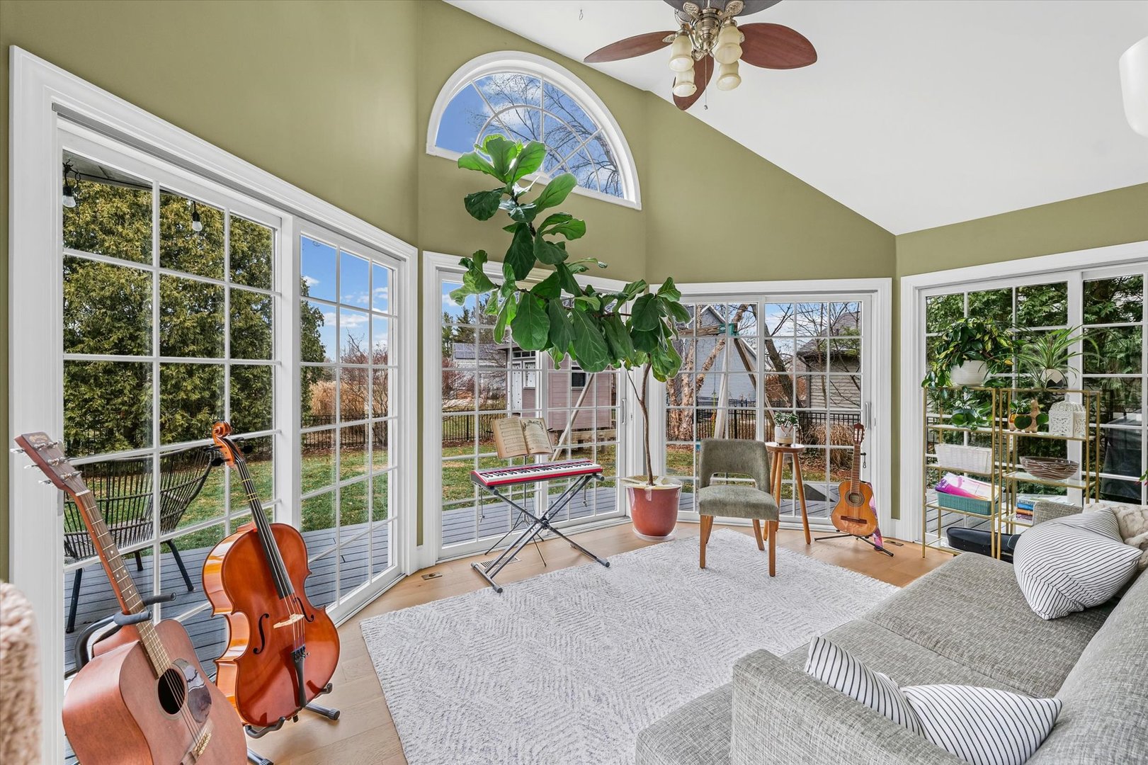 2504 Branch Road Champaign, IL 61822 - Photo 11 of 52 a living room with patio furniture and a potted plant