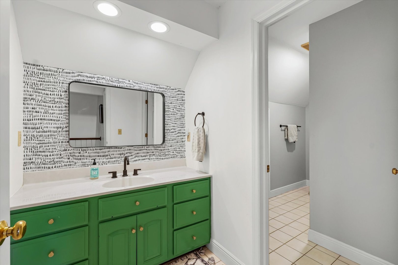 2504 Branch Road Champaign, IL 61822 - Photo 40 of 52 a bathroom with a toilet sink double vanity and mirror