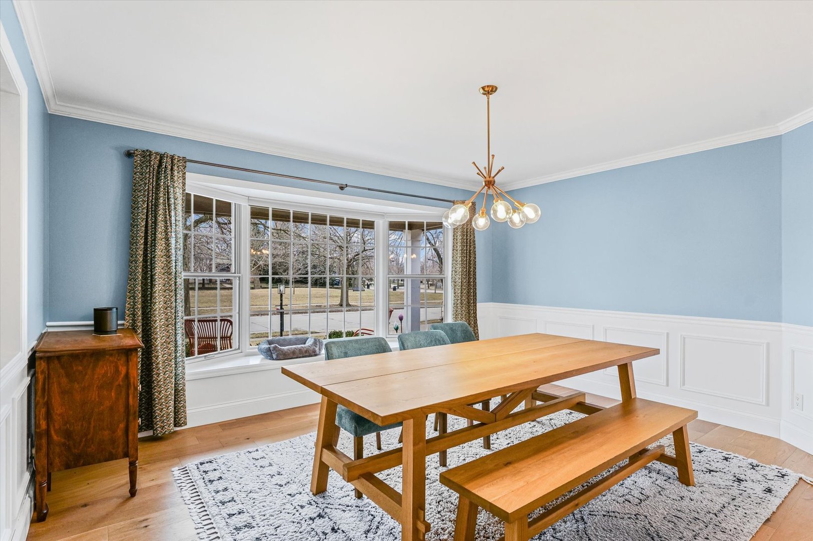 2504 Branch Road Champaign, IL 61822 - Photo 5 of 52 a living room with furniture a table and a chandelier