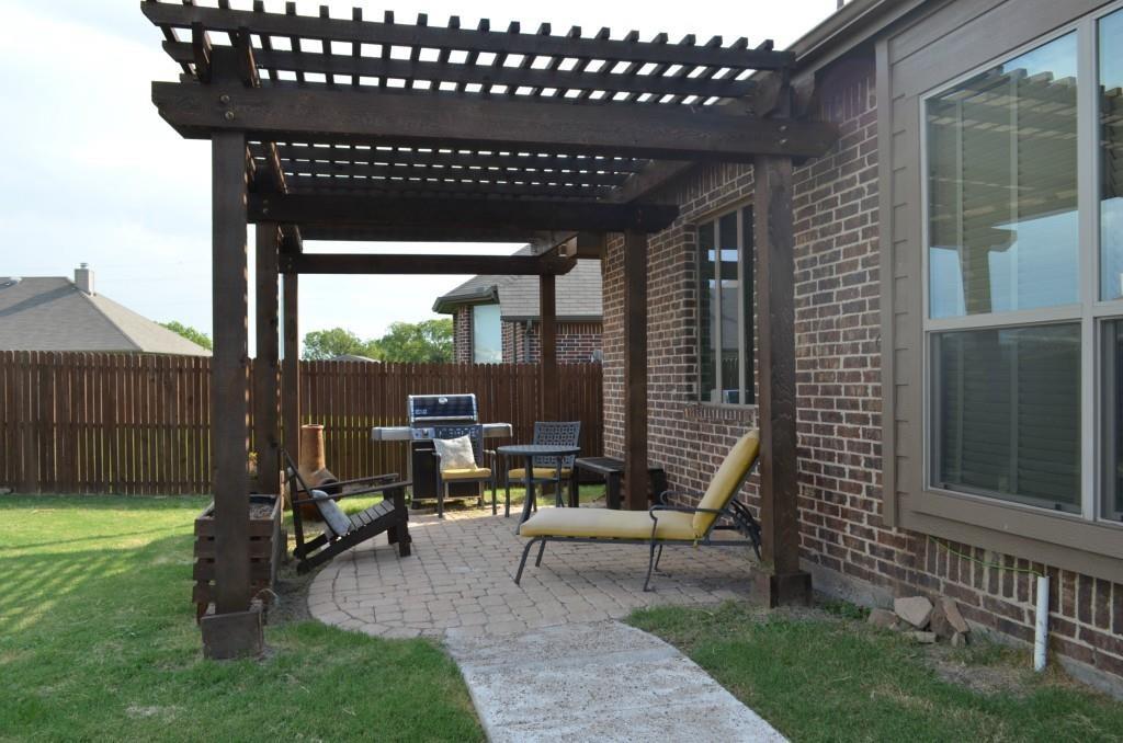 511 Mimosa Trail Forney, TX 75126 - Photo 27 of 30 Covered Pergola on Back provides extra sitting area.