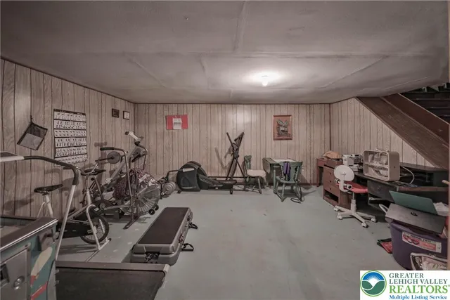 a bathroom with a sink vanity and a mirror