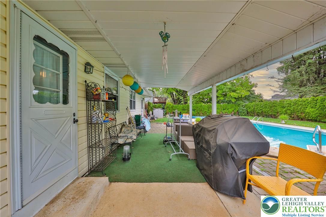 1502 2nd Street Bethlehem, PA 18020 - Photo 54 of 62 a view of a patio with table and chairs potted plants with wooden floor