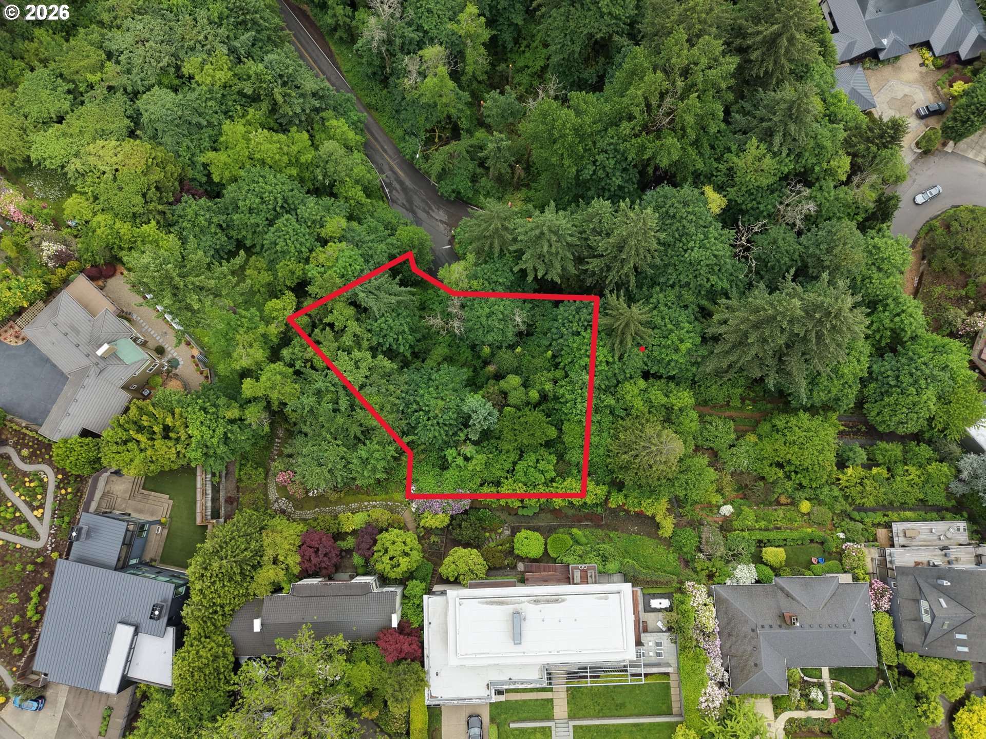 0 Southwest Mcdonnell Portland, OR 97239 - Photo 2 of 17 an aerial view of residential houses with outdoor space and street view