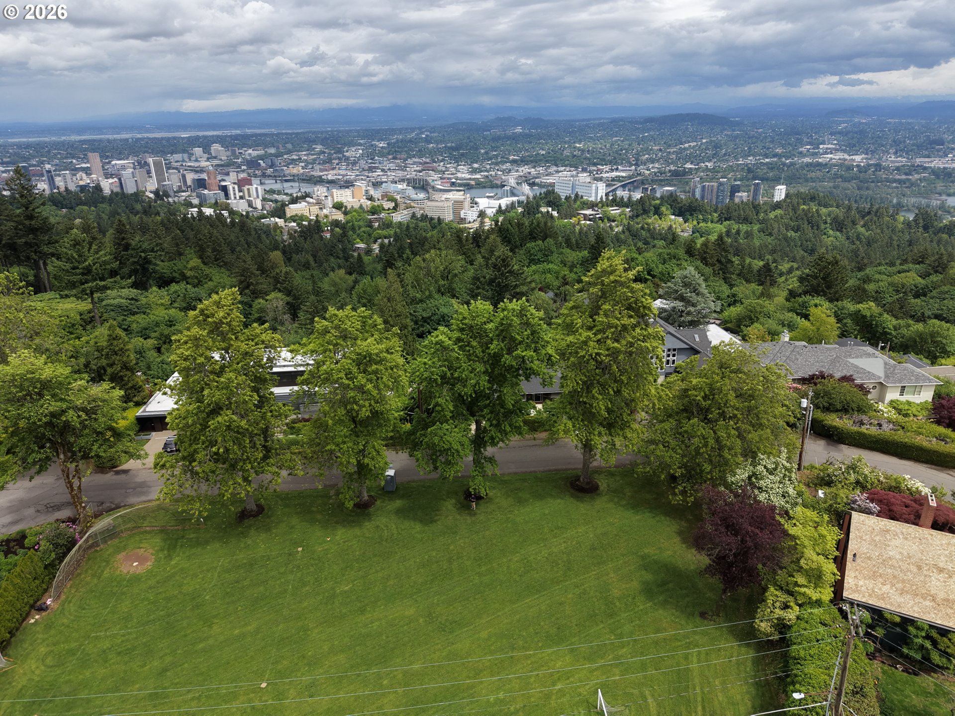 0 Southwest Mcdonnell Portland, OR 97239 - Photo 7 of 17 an aerial view of residential houses with outdoor space and trees