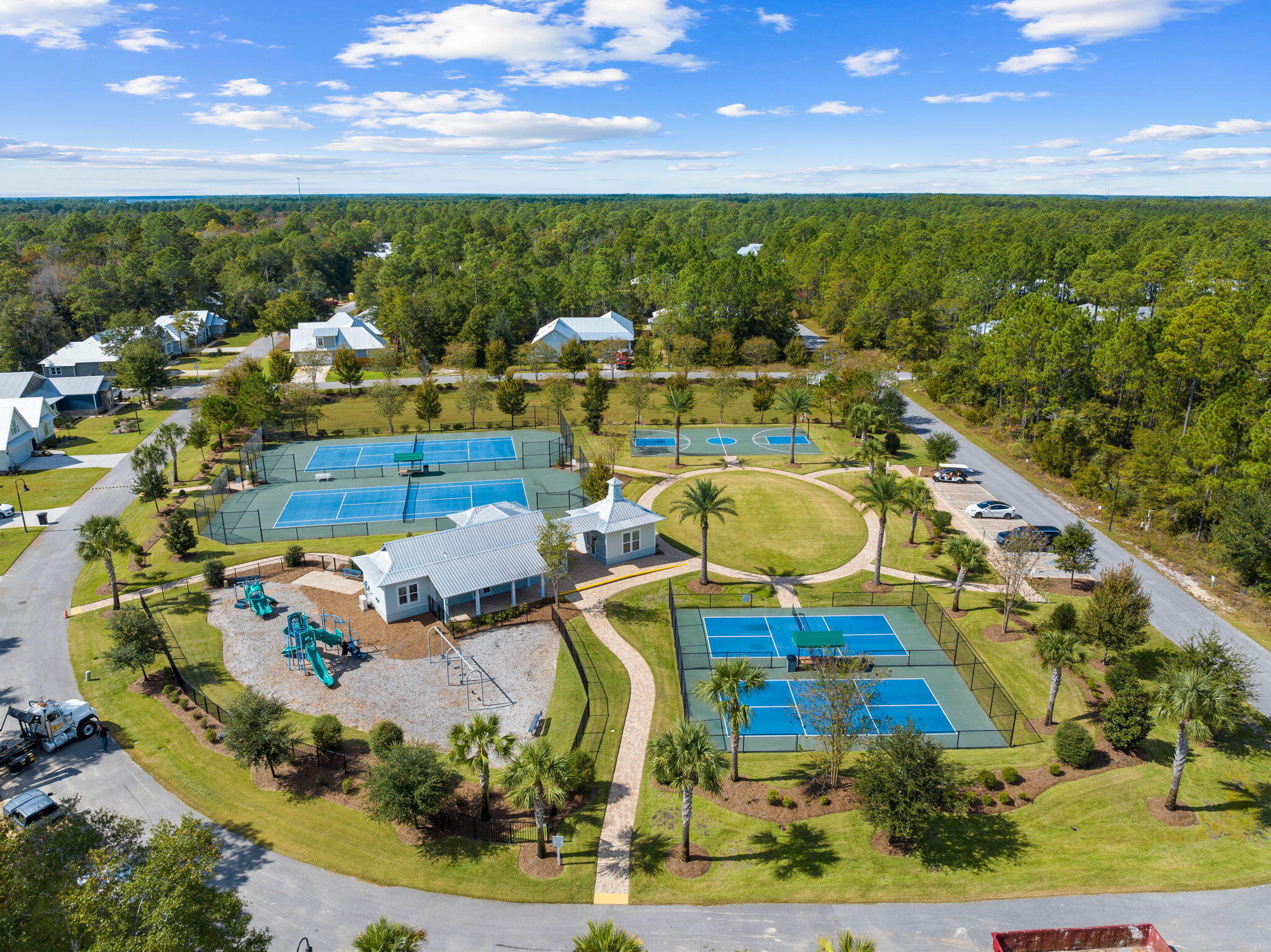 Lot 11 Sun Bear Circle Freeport, FL 32439 - Photo 19 of 28 an aerial view of a house with a swimming pool