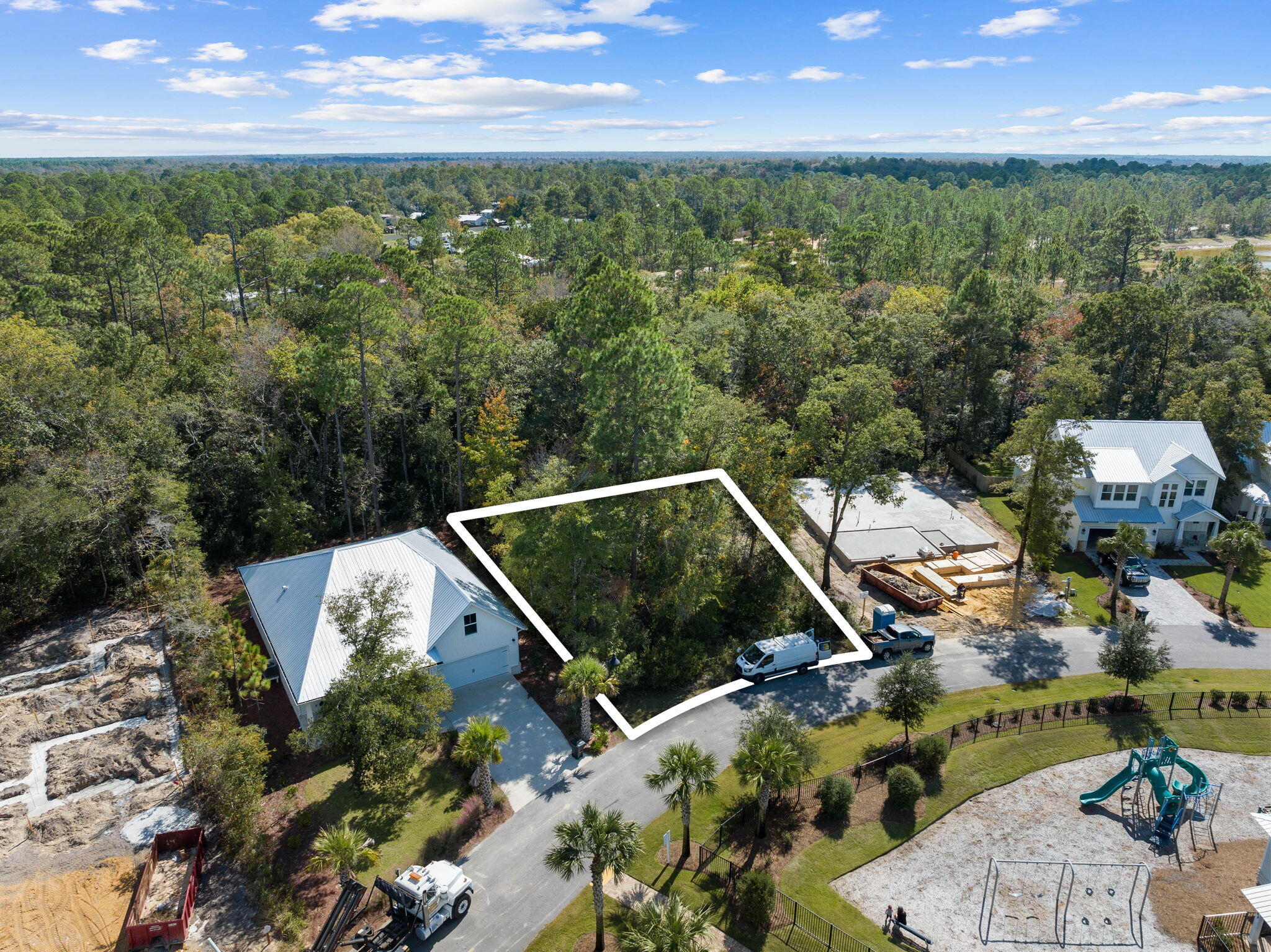 Lot 11 Sun Bear Circle Freeport, FL 32439 - Photo 2 of 28 an aerial view of a house with garden space and outdoor space