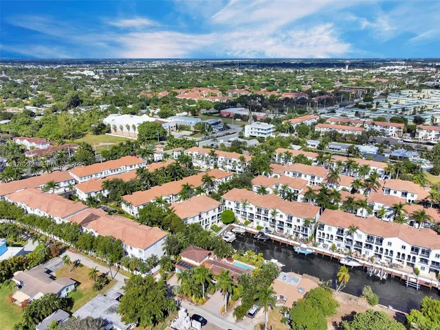a view of a city with lots of residential buildings