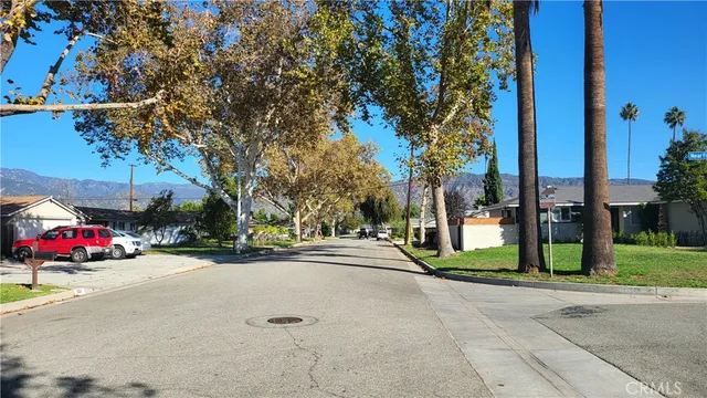 a view of outdoor space and swimming pool
