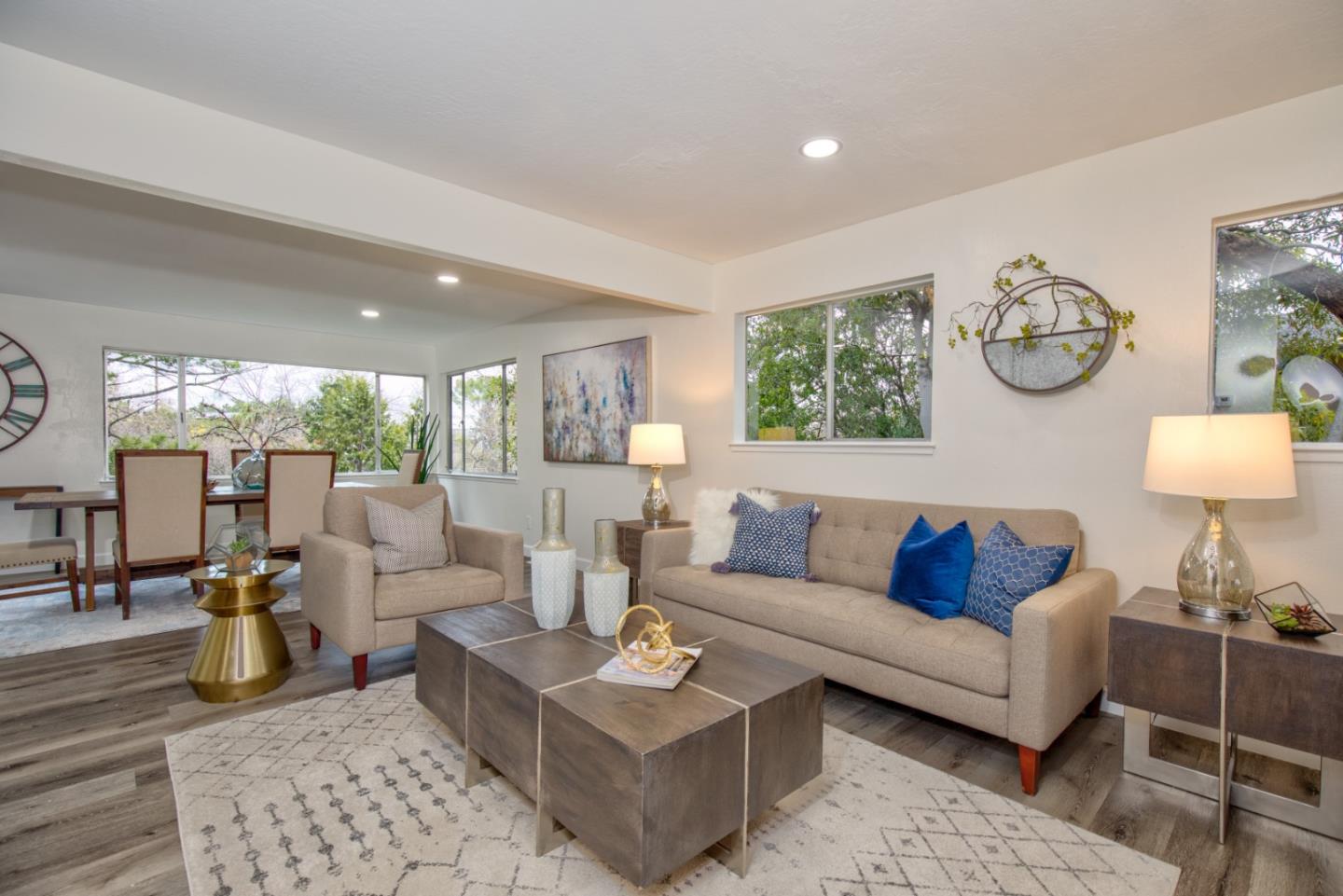 865 Sunset Drive San Carlos, CA 94070 - Photo 2 of 26 a living room with furniture and a large window