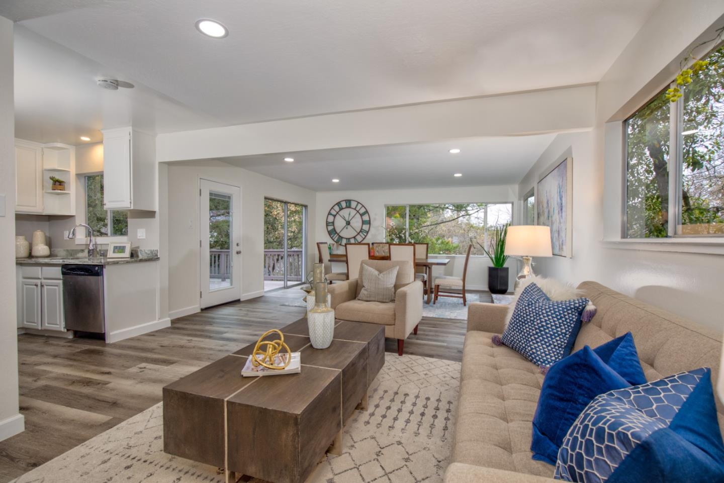 865 Sunset Drive San Carlos, CA 94070 - Photo 3 of 26 a living room with furniture and a large window