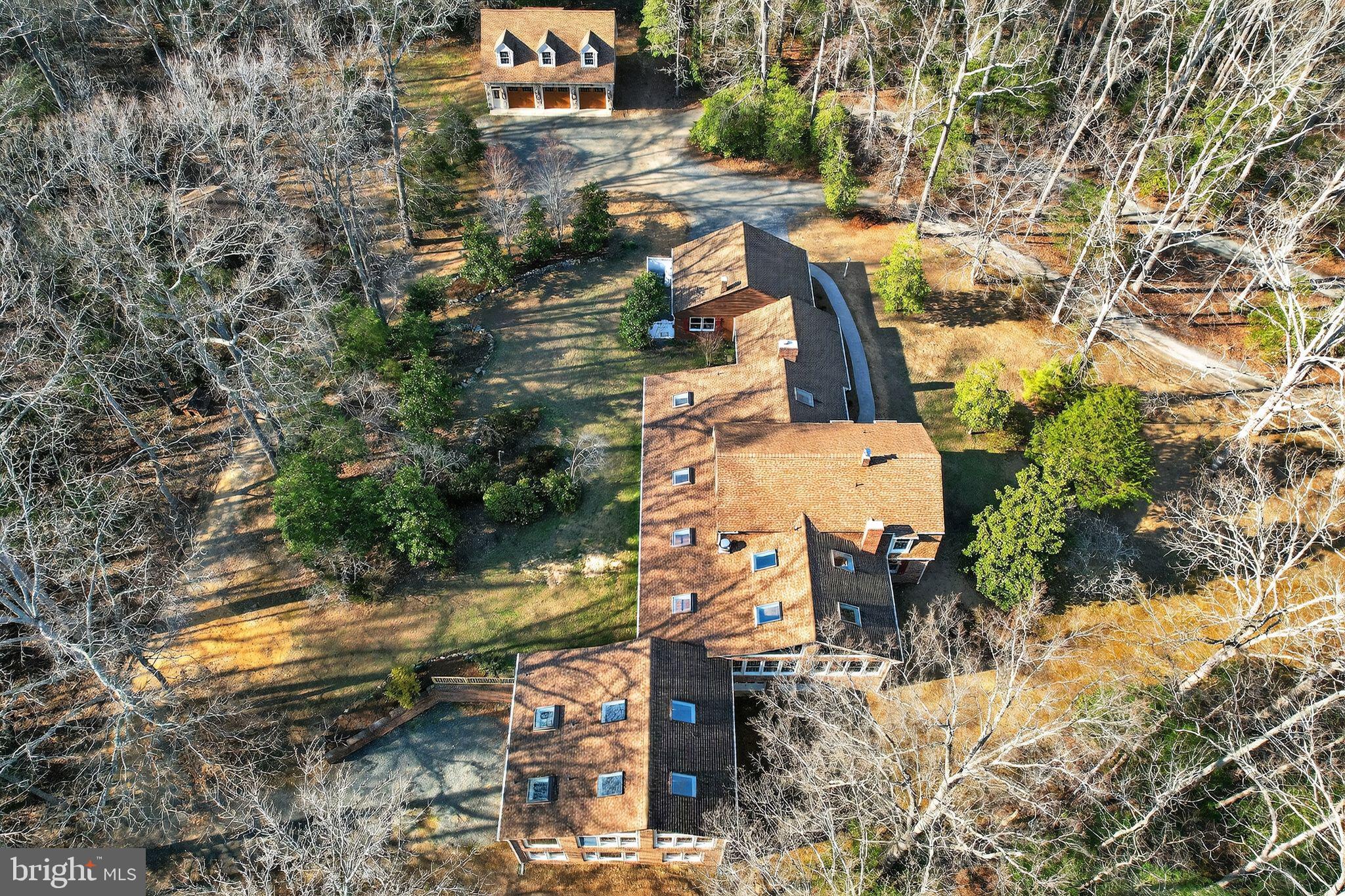 20045 Tower Hill Road Leonardtown, MD 20650 - Photo 2 of 65 Aerial view to show overall home layout.