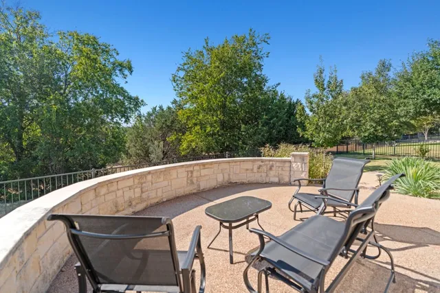a house view with a outdoor space