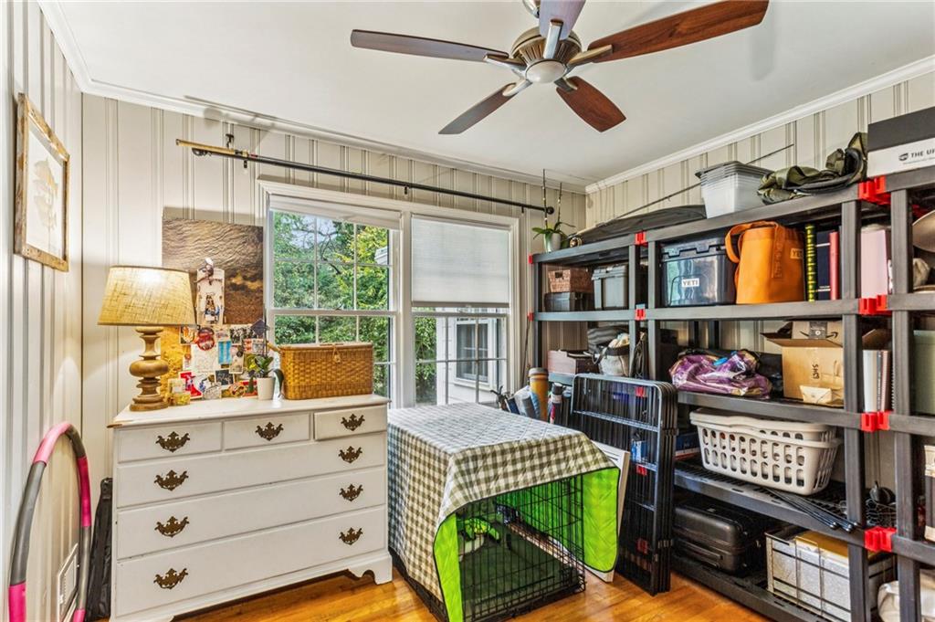2592 Woodacres Road Northeast Atlanta, GA 30345 - Photo 21 of 27 a bedroom with furniture and a window