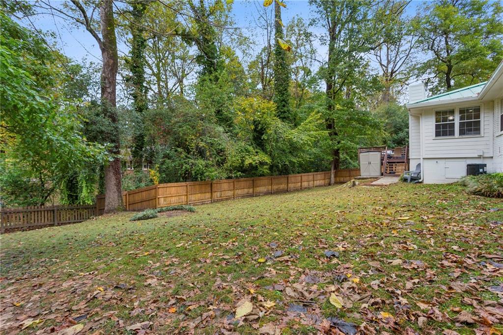 2592 Woodacres Road Northeast Atlanta, GA 30345 - Photo 25 of 27 a view of a backyard