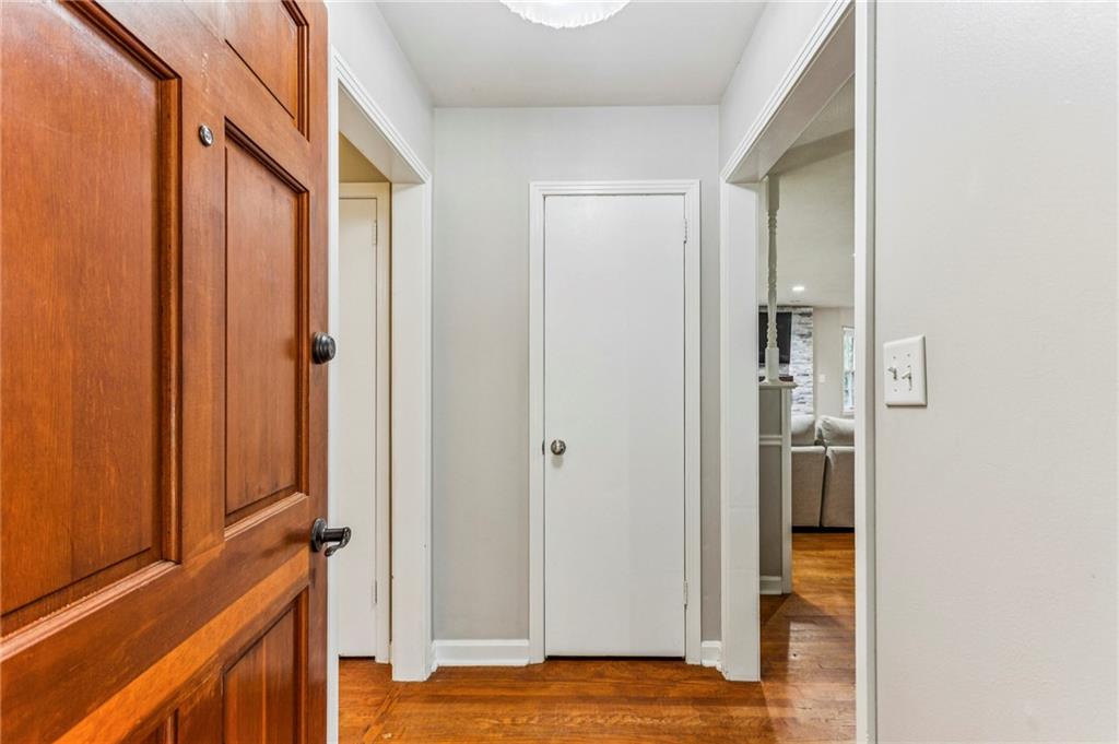 2592 Woodacres Road Northeast Atlanta, GA 30345 - Photo 5 of 27 a view of walk in closet with empty racks