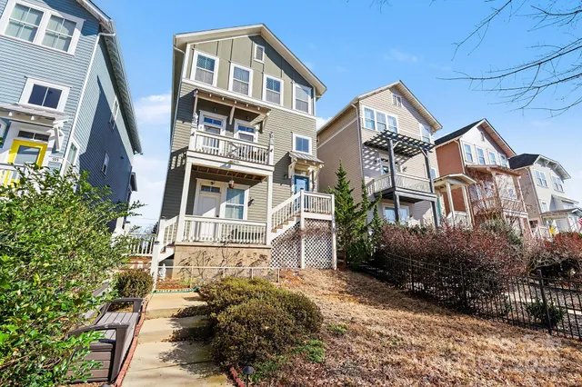 a building view with a outdoor space