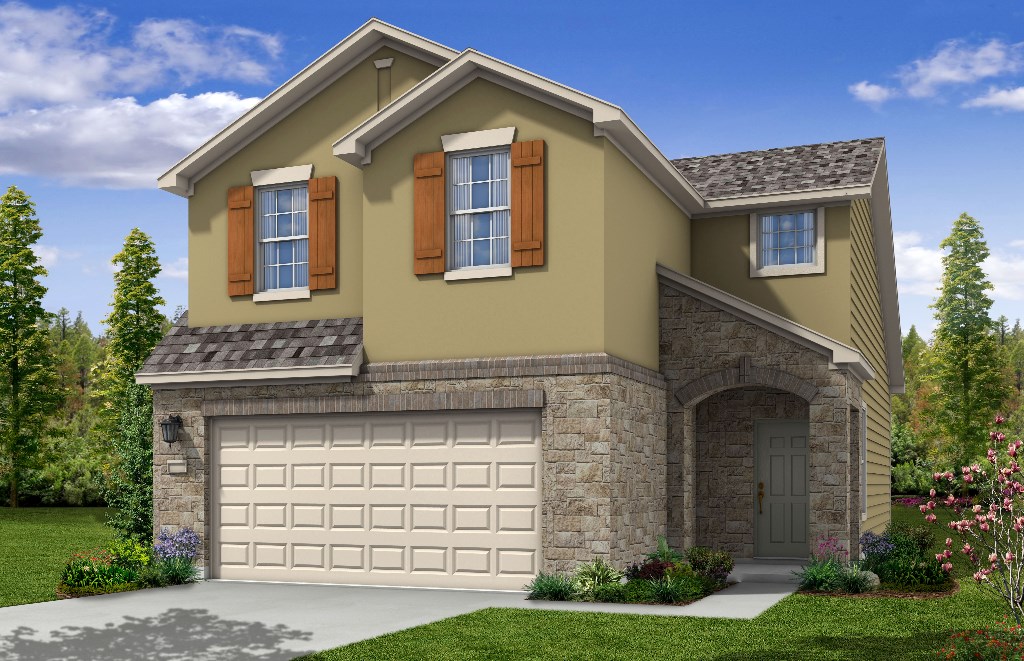 9309 Tanager Way Austin, TX 78748 - Photo 1 of 1 a front view of a house with a yard and garage