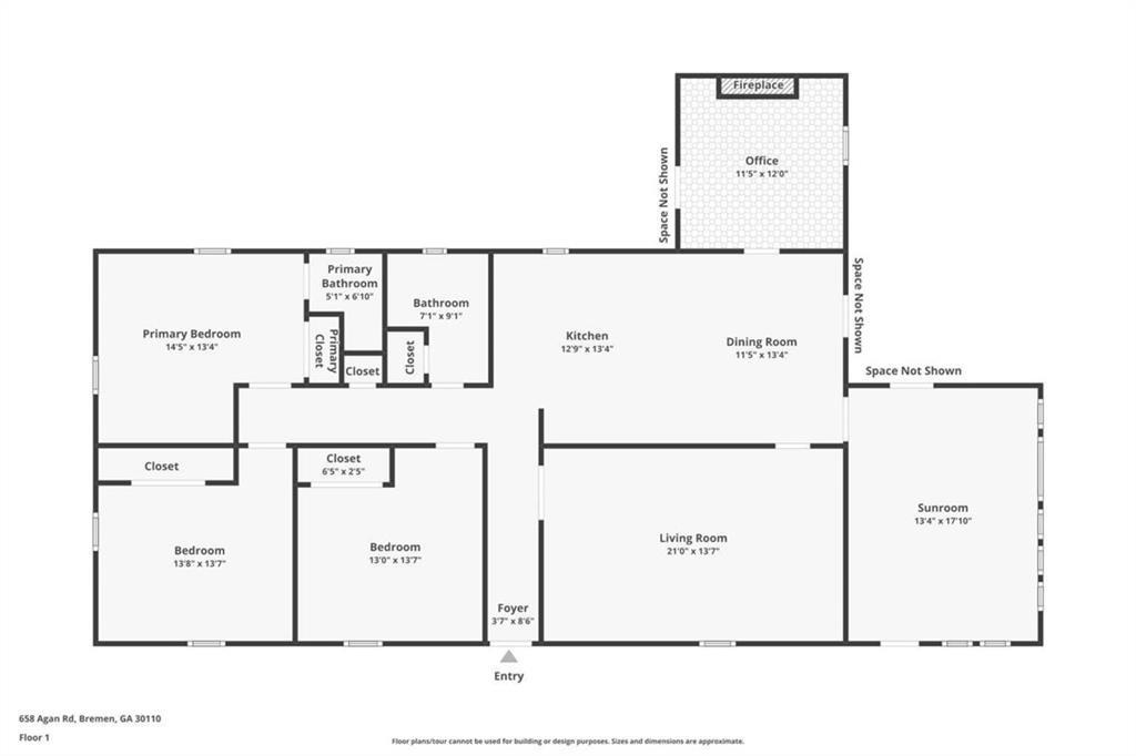 658 Agan Road Bremen, GA 30110 - Photo 15 of 15 a black and white photo of a room