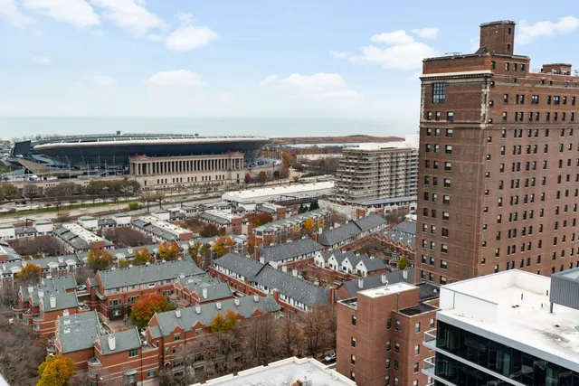 a view of a city with buildings