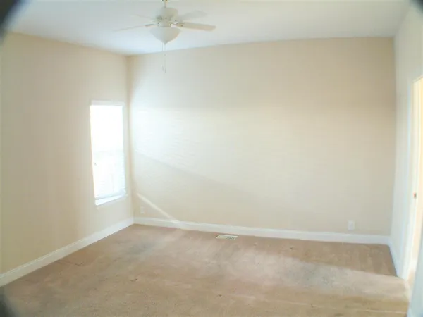 a view of small space with racks on the wall