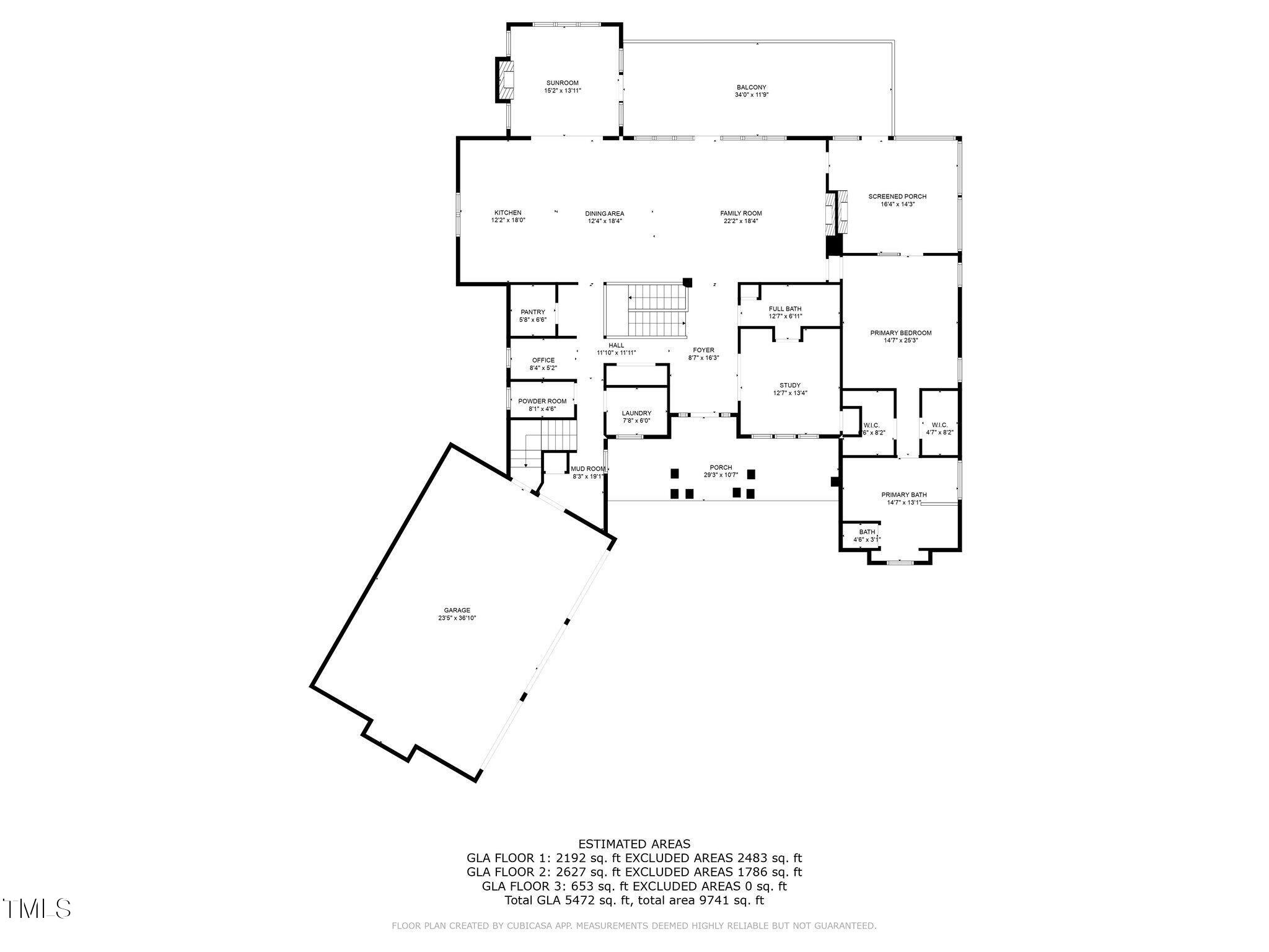 992 Estate Road Semora, NC 27343 - Photo 75 of 77 992 ESTATE RD-MAIN LEVEL FLOOR PLAN