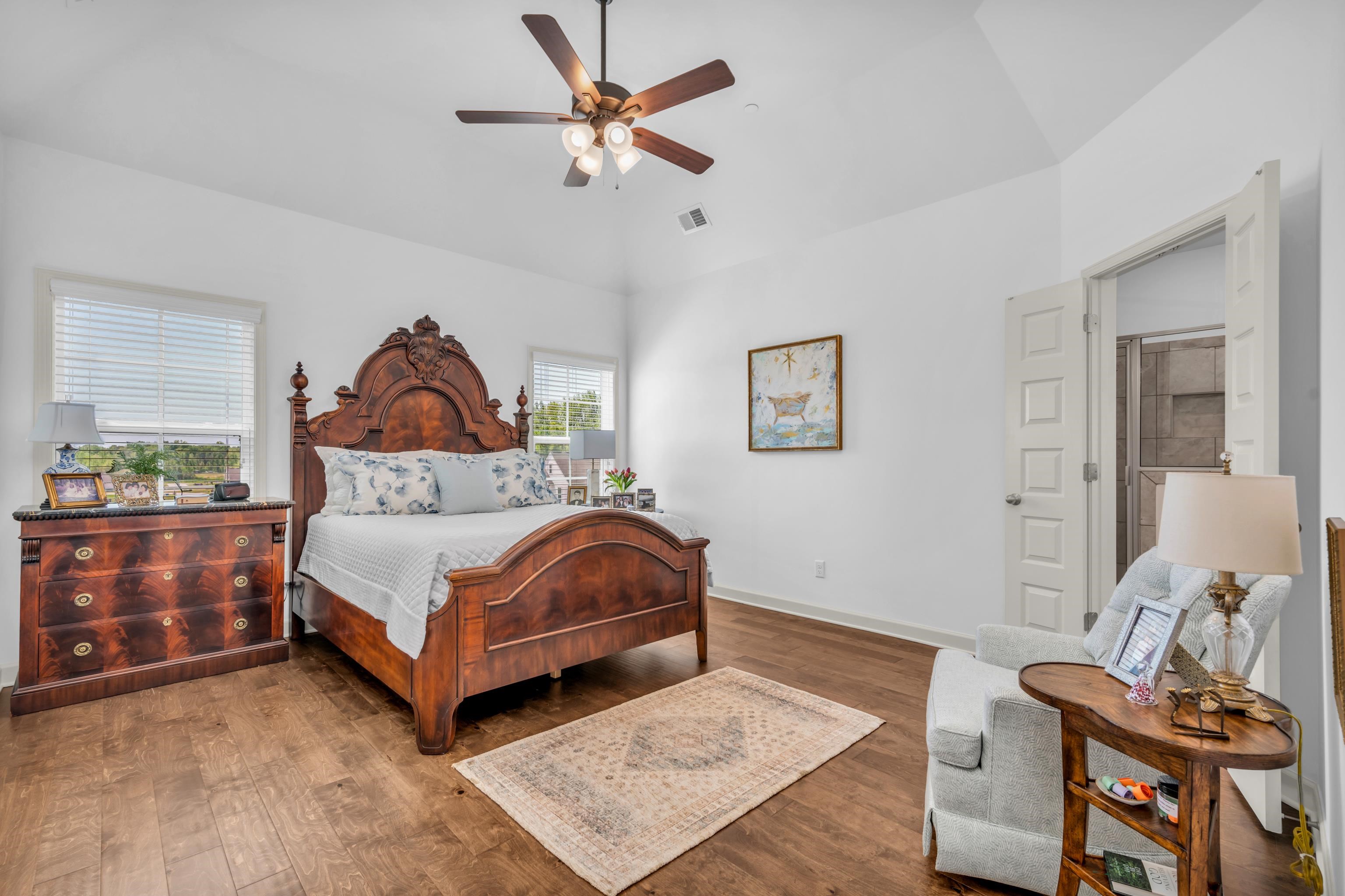 20 Thorpe Cove Piperton, TN 38017 - Photo 21 of 39 a bedroom with a bed and a chandelier