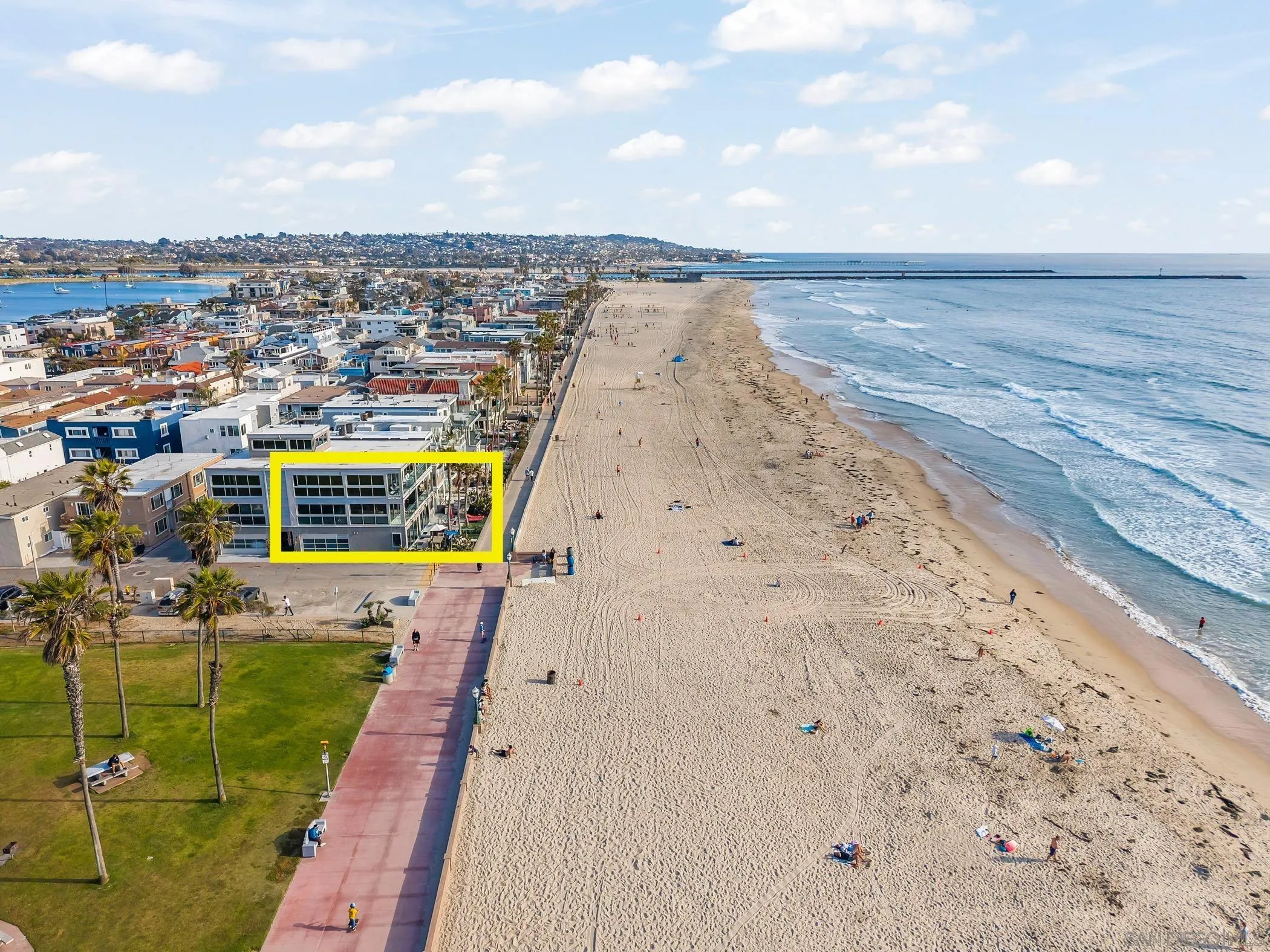 2999 Ocean Front Walk, Unit 1 San Diego, CA 92109 - Photo 30 of 37 an aerial view of a house