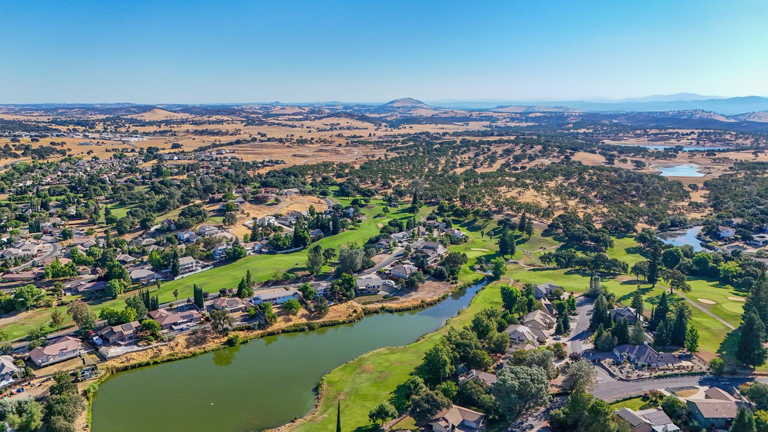 1116 Paradise Peak Road Valley Springs, CA 95252 - Photo 14 of 18 an aerial view of a residential houses with outdoor space and swimming pool