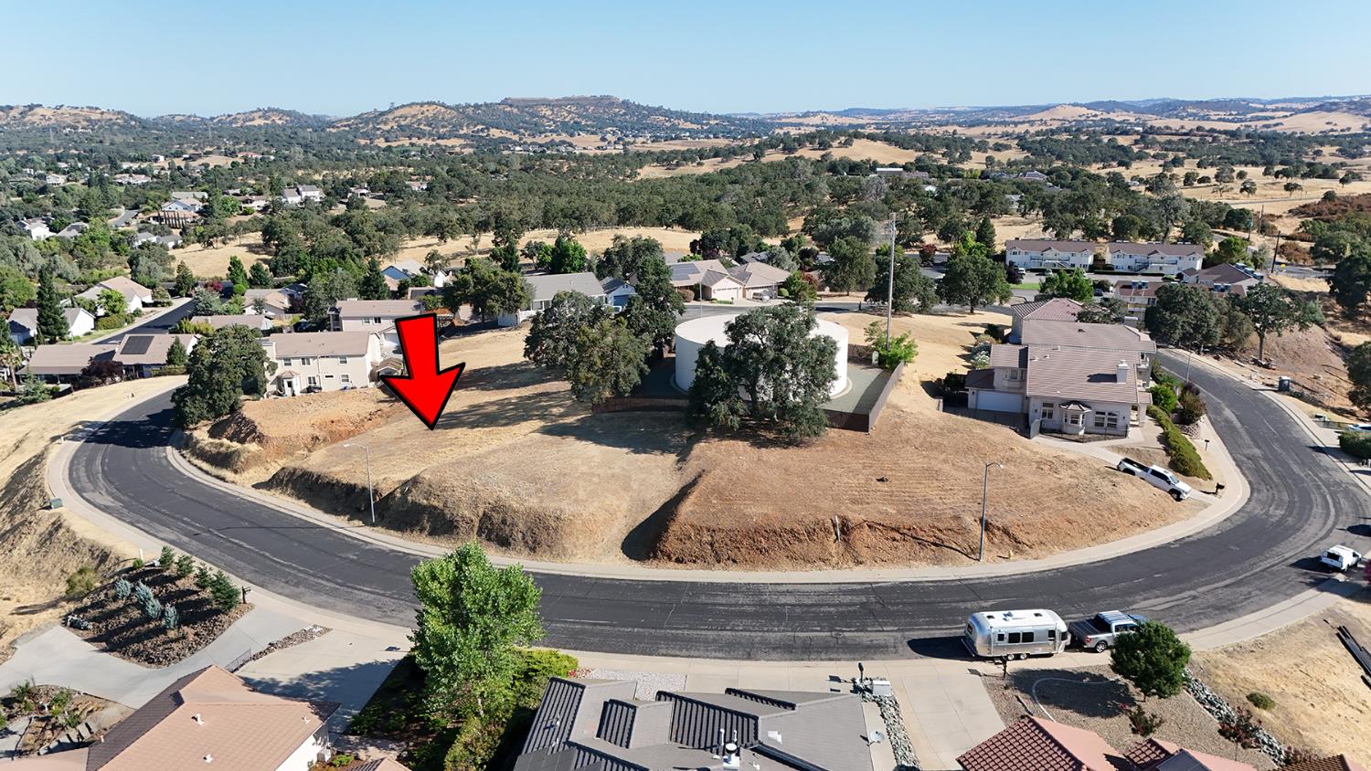 1116 Paradise Peak Road Valley Springs, CA 95252 - Photo 3 of 18 an aerial view of a house with a mountain