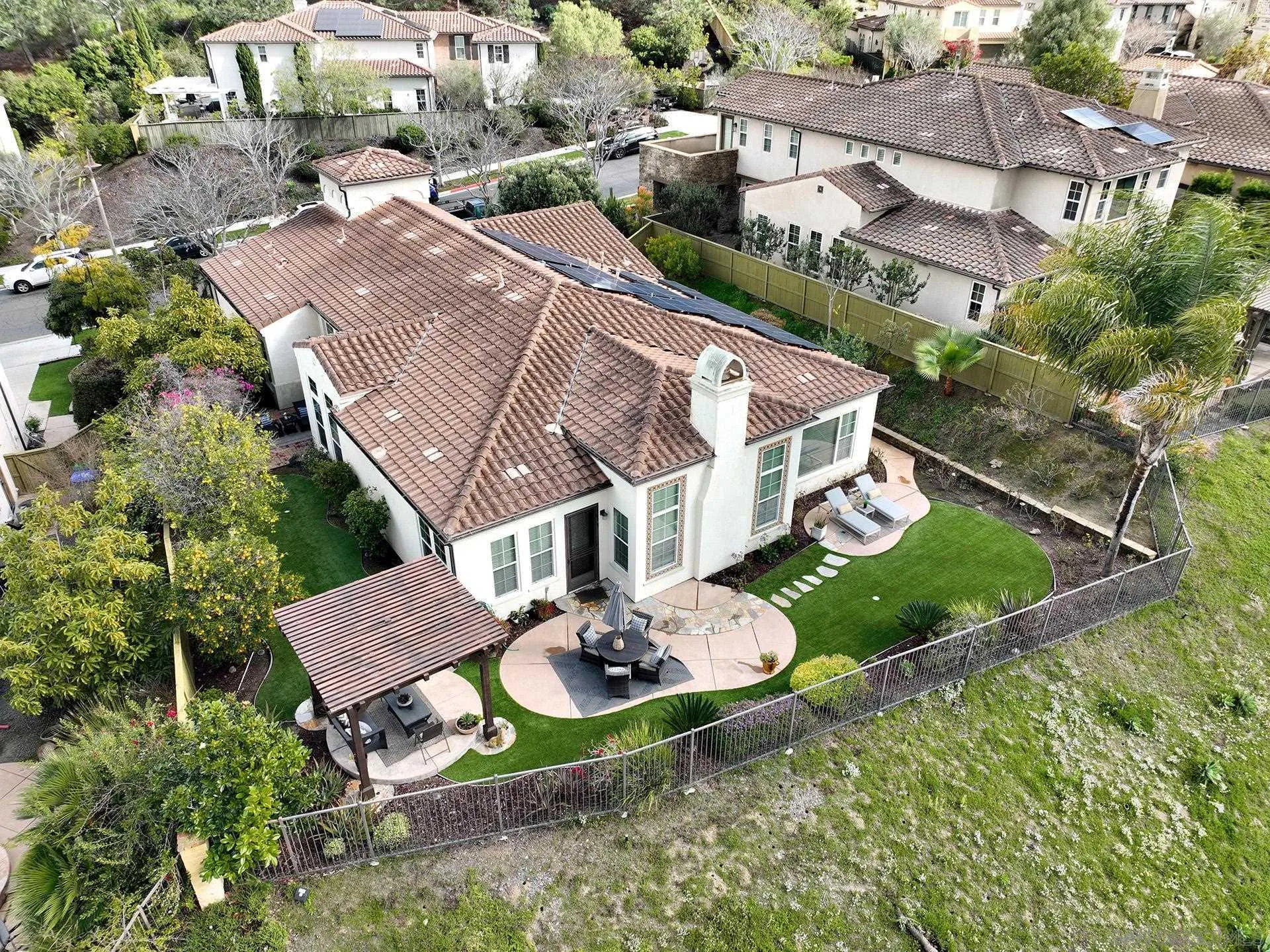 6615 Halite Place Carlsbad, CA 92009 - Photo 42 of 56 an aerial view of a house with a garden and plants