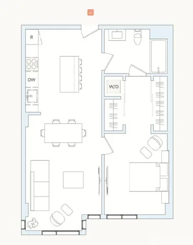 a picture of a bathroom with a window