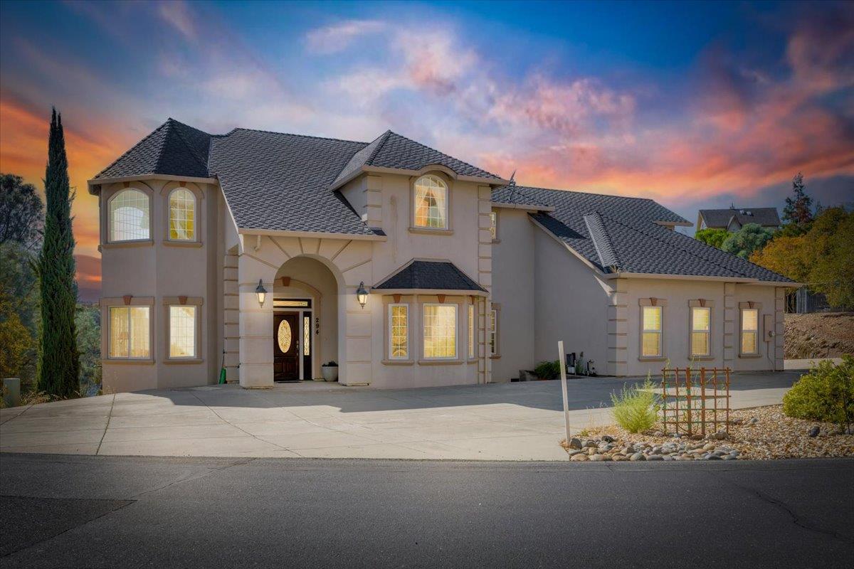 a front view of a house