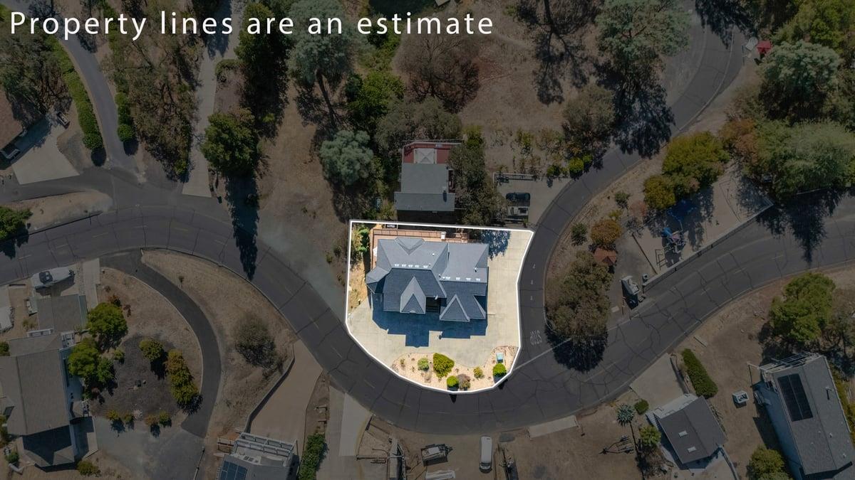294 Sunrise Road, Unit 2 Copperopolis, CA 95228 - Photo 4 of 98 Estimated lots lines of this desirable, corner-lot property.