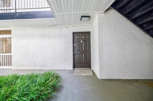 a view of front door