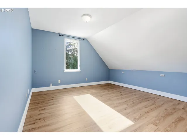 a view interior of a house wooden floor and a potted plant